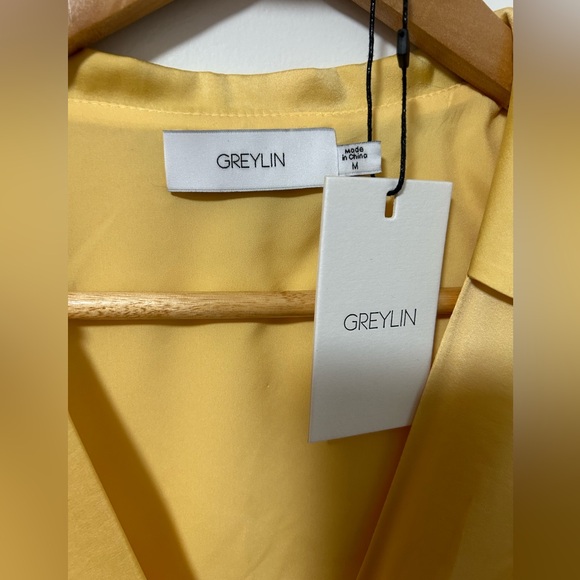 Cherie Satin Midi Dress, size Medium - Picture 5 of 5